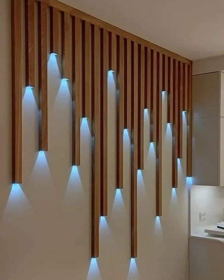 Interior design and decoration feature wall